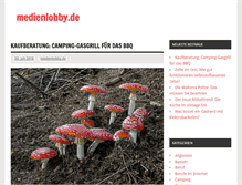 Tablet Screenshot of medienlobby.de